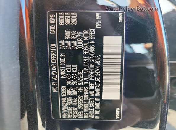 YV4A22PM0L1532959 2020 VOLVO XC90 Black Widok wnętrza 360 stopni