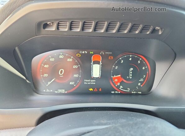 YV4A22PM9G1035897 2016 VOLVO XC90 Black Widok zestawu wskaźników