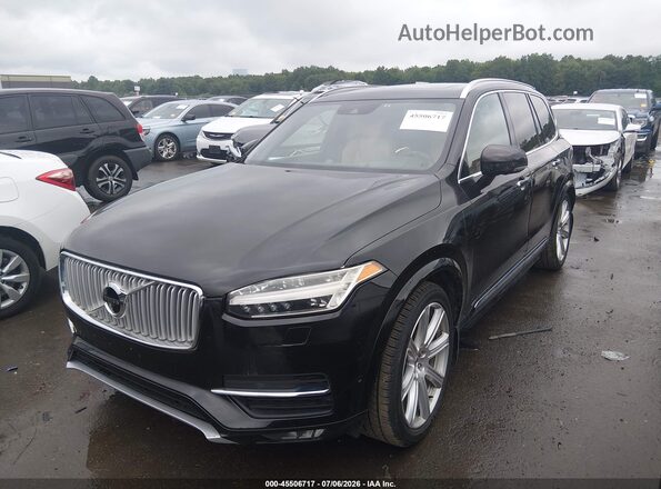 YV4A22PN8G1002480 2016 VOLVO XC90 Black Front left