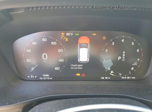 YV4AC2HK2L2226284 2020 VOLVO XC40 Белый Вид щитка приборов