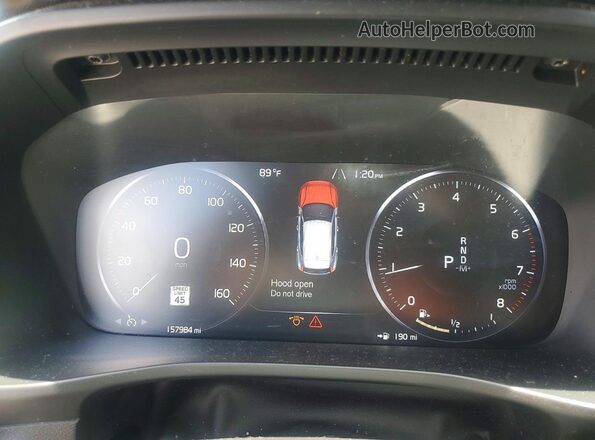 YV4AC2HM4M2566667 2021 VOLVO XC40 White Widok zestawu wskaźników