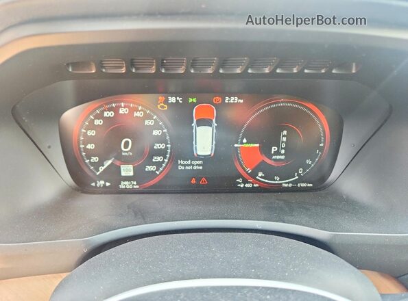 YV4BC0PL0G1089859 2016 VOLVO XC90 Silver Вид щитка приладів