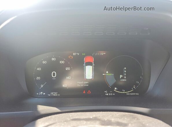 YV4BC0PL4H1178321 2017 VOLVO XC90 White Սարքավորումների վահանակի տեսք