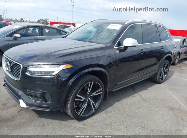 YV4BC0PM0H1171259 2017 VOLVO XC90 HYBRID Black Передня ліва чверть