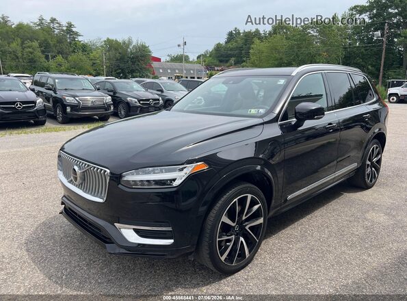 YV4BR0CK0M1756470 2021 VOLVO XC90 RECHARGE PLUG-IN HYBRID Black წინა მარცხენა ხედი სამი მეოთხედიდან