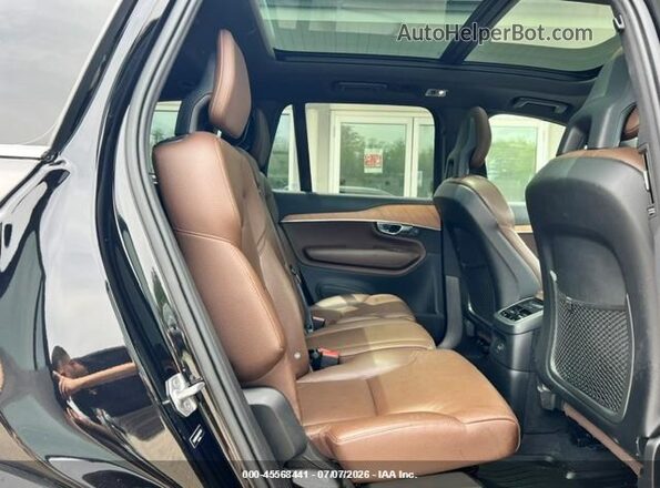 YV4BR0CK0M1756470 2021 VOLVO XC90 RECHARGE PLUG-IN HYBRID Black უკანა სავარძლების ხედი