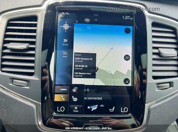 YV4BR0CK0M1756470 2021 VOLVO XC90 RECHARGE PLUG-IN HYBRID Black უკანა სალონის ხედი