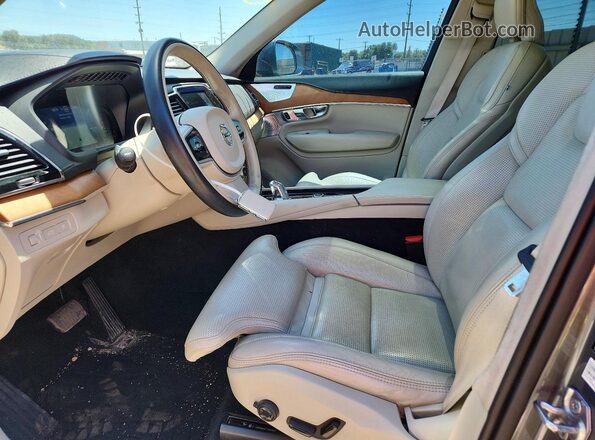 YV4BR0CL7K1436374 2019 VOLVO XC90 Gray წინა სალონის ხედი