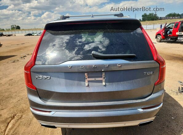 YV4BR0CL7K1436374 2019 VOLVO XC90 Gray უკანა ხედი