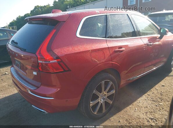 YV4BR0DL5M1864879 2021 VOLVO XC60 RECHARGE PLUG-IN HYBRID Red უკანა მარჯვენა