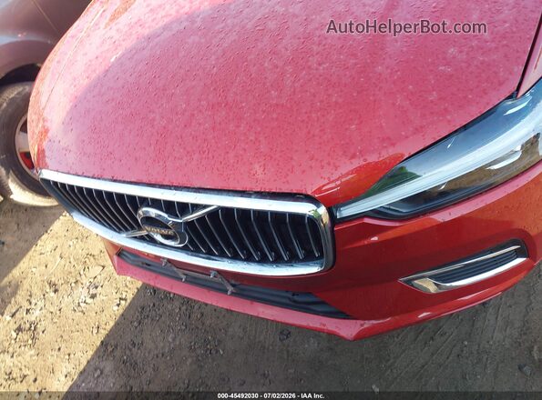 YV4BR0DL5M1864879 2021 VOLVO XC60 RECHARGE PLUG-IN HYBRID Red ხელსაწყოთა პანელის ხედი