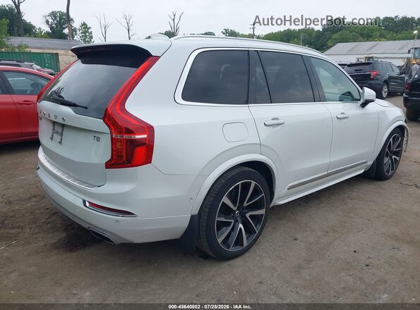 YV4BR0PL2J1376853 2018 VOLVO XC90 HYBRID White უკანა მარჯვენა