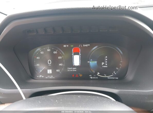 YV4BR0PL2J1376853 2018 VOLVO XC90 HYBRID White უკანა სავარძლების ხედი