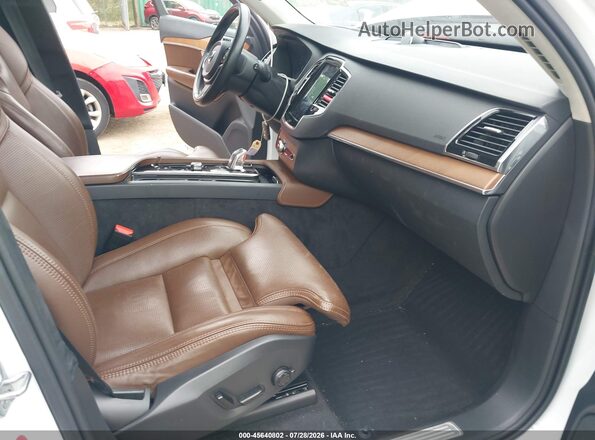YV4BR0PL2J1376853 2018 VOLVO XC90 HYBRID White წინა სალონის ხედი
