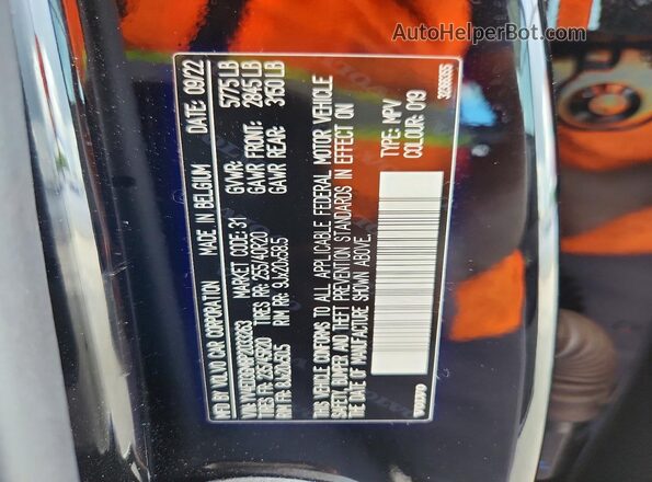 YV4ED3GM8P2033263 2023 VOLVO C40 Black Շարժիչի բաժամունքի տեսք