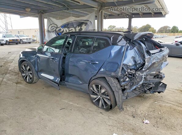YV4ED3UB3N2692528 2022 VOLVO XC40 Blue Հետևի ձախ