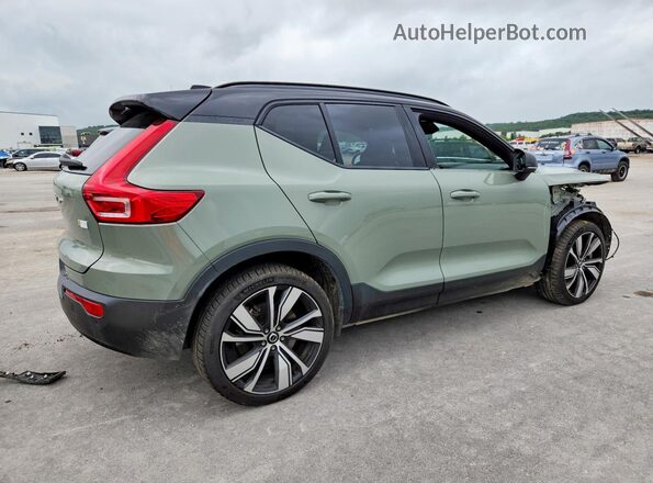 YV4ED3UB3N2769334 2022 VOLVO XC40 Green Tył prawy