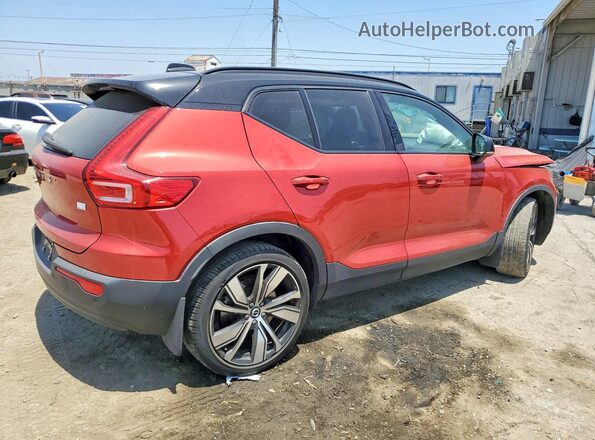 YV4ED3UR3M2568156 2021 VOLVO XC40 Red Tył prawy