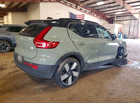YV4ER3XM5R2248085 2024 VOLVO XC40 Green უკანა მარჯვენა