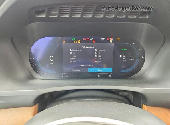 YV4H60CE3R1225526 2024 VOLVO XC90 Gray ხელსაწყოთა პანელის ხედი