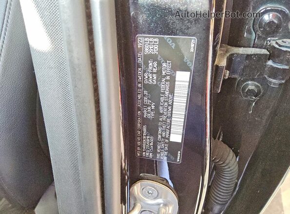 YV4H60DK9R1848895 2024 VOLVO XC60 Black Vista de la etiqueta del VIN