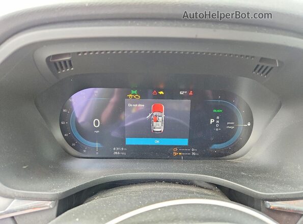 YV4H60DKXP1333384 2023 VOLVO XC60 Gray Вид щитка приладів