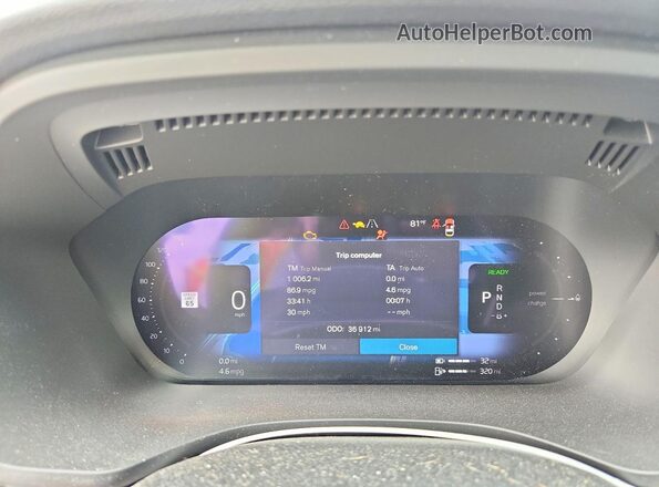 YV4H60DN2P1210592 2023 VOLVO XC60 Silver Instrument cluster view