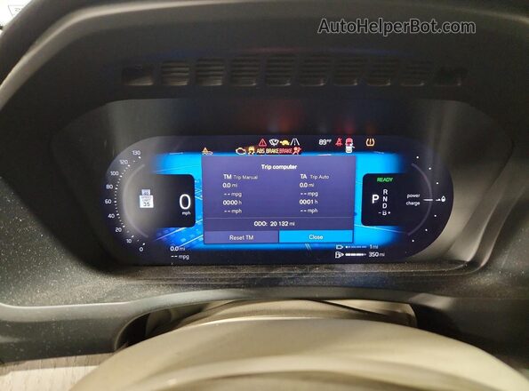 YV4H60LE0R1232885 2024 VOLVO XC90 White Instrument cluster view