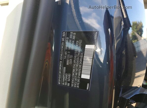 YV4H60PF2S1309586 2025 VOLVO XC90 Синий Панорамный вид салона 360°