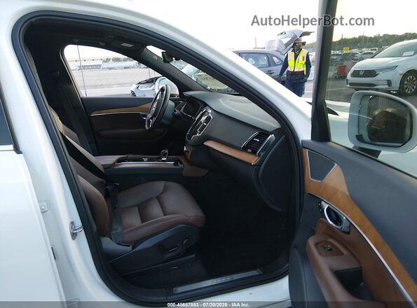 YV4L12PEXR1226994 2024 VOLVO XC90 White Widok wnętrza z przodu