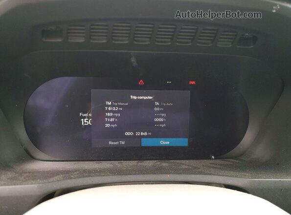 YV4L12PN6P1965227 2023 VOLVO XC90 White Instrument cluster view