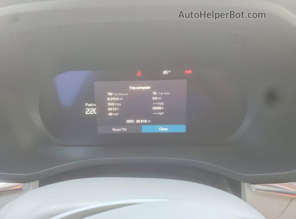 YV4L12RA9P1341187 2023 VOLVO XC60 Blue Вид щитка приладів