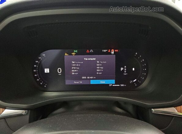 YV4L12RL2R1911857 2024 VOLVO XC60 White Вид щитка приладів