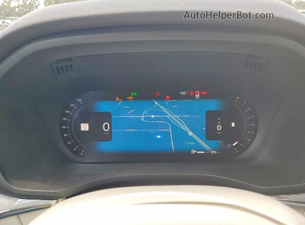 YV4L12RL4R1913772 2024 VOLVO XC60 White Instrument cluster view