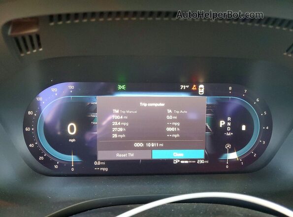 YV4L12RN5P1359365 2023 VOLVO XC60 Blue Instrument cluster view