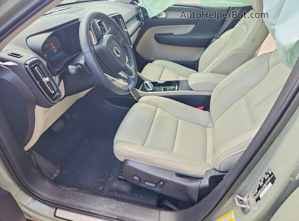 YV4L12UA4P2932576 2023 VOLVO XC40 Beige Vista interior delantera