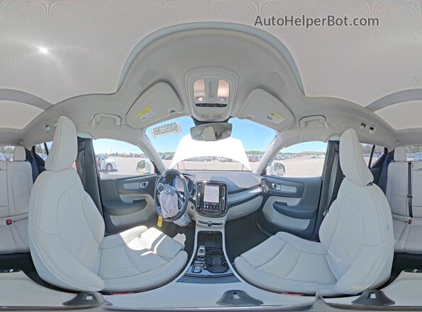 YV4L12UE2S2555855 2025 VOLVO XC40 White Widok wnętrza 360 stopni