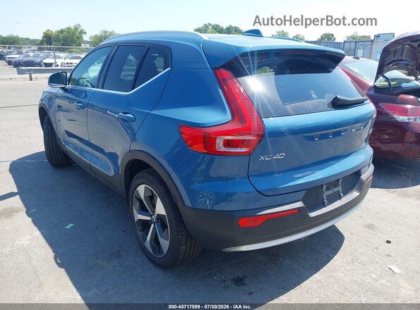 YV4L12UE7S2587541 2025 VOLVO XC40 Синий Задняя левая четверть