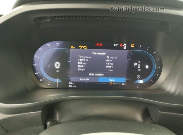 YV4L12UK2R2211653 2024 VOLVO XC40 White ხელსაწყოთა პანელის ხედი