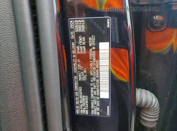 YV4L12UL0R2327653 2024 VOLVO XC40 Black Շարժիչի բաժամունքի տեսք
