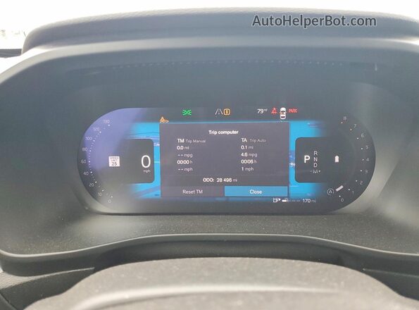 YV4L12UM0R2251683 2024 VOLVO XC40 Gray Widok zestawu wskaźników