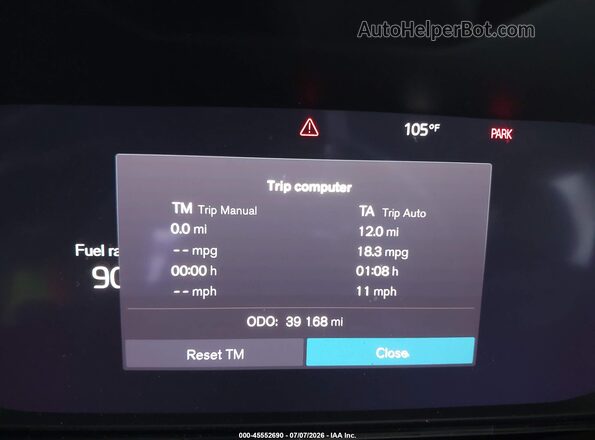 YV4L12UW8P2967018 2023 VOLVO XC40 Blue Vista de los asientos traseros