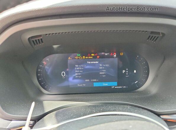 YV4M12RC6S1181185 2025 VOLVO XC60 Gray Սարքավորումների վահանակի տեսք