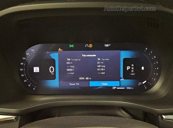 YV4M12RC9T1398716 2026 VOLVO XC60 White Instrument cluster view