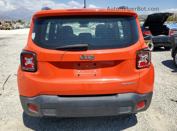 ZACCJAAB3HPE45774 2017 JEEP RENEGADE Orange უკანა ხედი