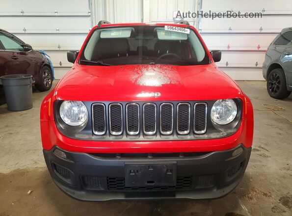 ZACCJAAB4HPF11491 2017 JEEP RENEGADE Red Вид спереду