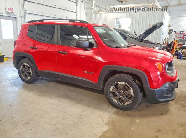 ZACCJAAB4HPF11491 2017 JEEP RENEGADE Red Передня права чверть