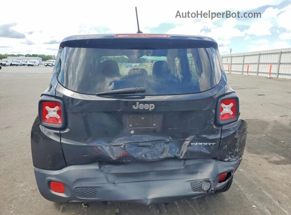 ZACCJAAB5HPF31149 2017 JEEP RENEGADE Black Вид ззаду