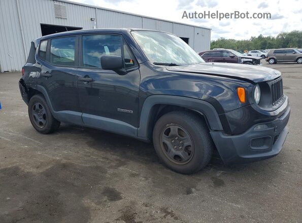 ZACCJAAB5HPF31149 2017 JEEP RENEGADE Black Передня права чверть