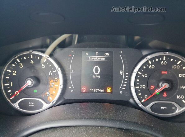 ZACCJAAB5HPF31149 2017 JEEP RENEGADE Black Вид щитка приладів
